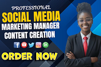be your social media manager social media marketing manger