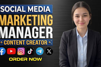 be your social media manager social media marketing manger