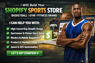 design remarkable sport shopify store sport wears basketball store sport website