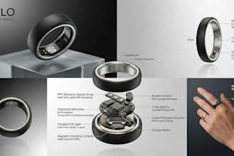 design smart rings and wearable tech devices, 3d cad enclosure and prototype