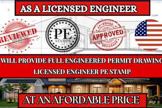 full engineered permit drawings licensed engineer pe stamp minnesota colorado
