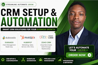setup clay com, apollo io sequences, hubspot crm workflows, and automation