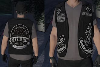 do fivem kuttes custom fivem clothing kuttes mc mc vest biker clothing kuttes