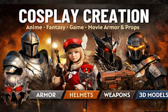 custom 3d cosplay model wearable creation full anime fantasy game movie armor