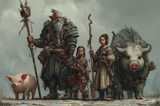 design dnd party and fantasy