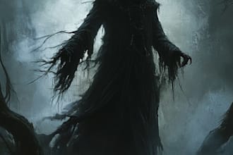 create a horror or fantasy character art