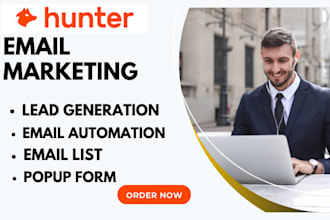 setup hunter io email automation hunter io lead generation hunter io email list