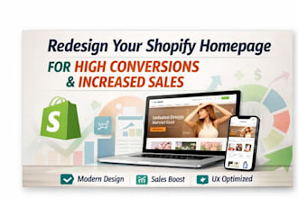 redesign your shopify homepage for high conversations and increased sales