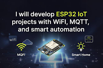 develop esp32 iot projects with wifi, mqtt, and smart automation
