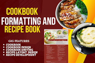 format and design cookbook recipe book kindle ebook formatting