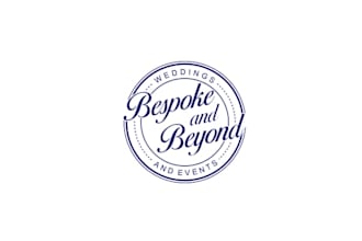 do elegant logo for a new bespoke wedding planning business