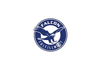 design an impressive falcon logo for a fulfillment company