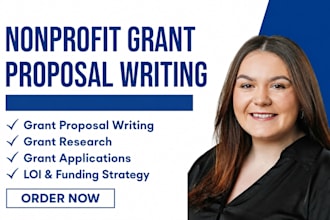 write nonprofit grant proposals, grant applications and grant research