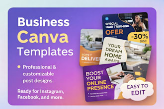 design canva templates for business posts and marketing