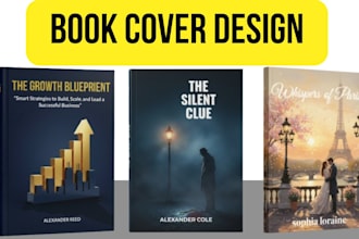 design modern book cover for ebook and paperback