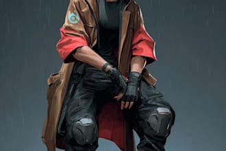design cyberpunk and futuristic sci fi characters