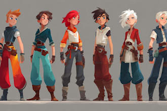 develop character design and concept art for your game