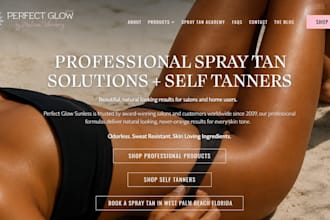 design wix tanning salon spray tan beauty spa booking website