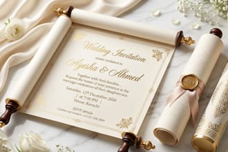 design luxury wedding invitation card