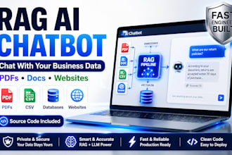 build custom ai chatbot for website or chat with PDF