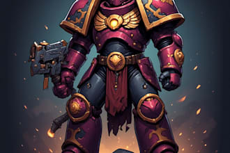 print and paint your miniatures warhammer 40k, action