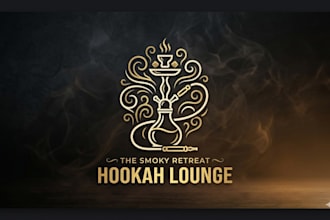 design hookah lounge, dj, hip hop, club event flyer design