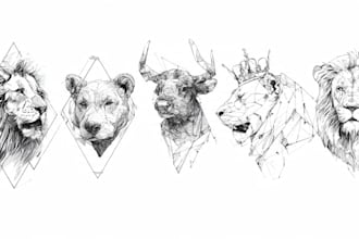 design an amazing minimalist lineart tattoo for you
