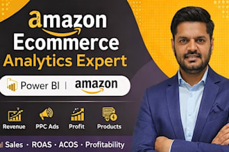 build power bi dashboards for amazon ecommerce sales and ads analytics