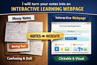 turn your notes into an interactive learning webpage