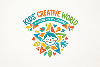 design a fun and playful childrens logo