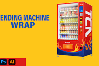 design an awesome, VIP, vending machine and atm machine wrap