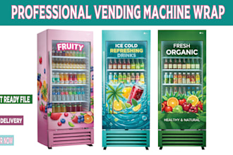 design an awesome, VIP, vending machine and atm machine wrap