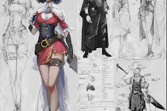 create my hero academia anime character sheet design