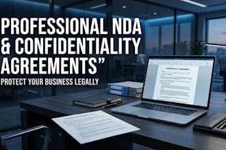 draft an nda and confidentiality agreements to meet your needs