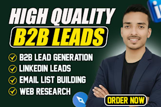do b2b lead generation, linkedin leads, email list building