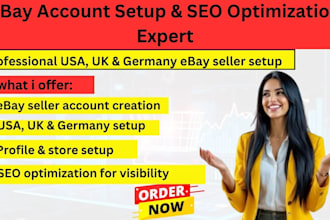 setup ebay account  listing usa  german uk seo reinstatement dropshipping letter