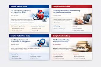 do professional medical writing, research, and case study summary