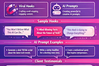 create viral hooks and captions for social media