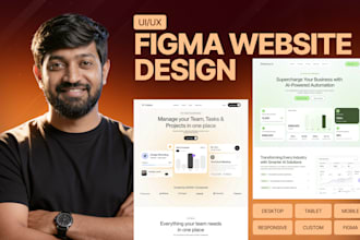 create ai figma website design, website ui ux design, customized website