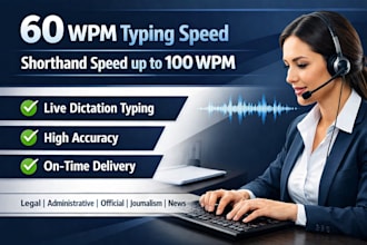 take online dictation from you via zoom
