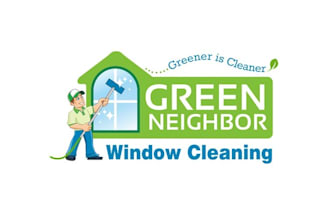 design green neighbor window cleaning logo