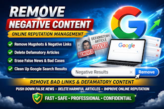 remove bad google results deindex negative links delete news articles mugshots