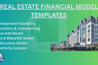 build custom real estate excel financial modelling template