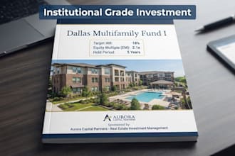 write real estate investment memo and investor presentation for capital raise