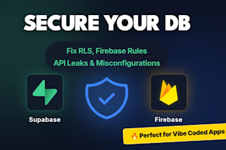 secure supabase or firebase backend and fix misconfigurations