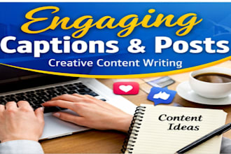 write creative instagram captions and short blog posts