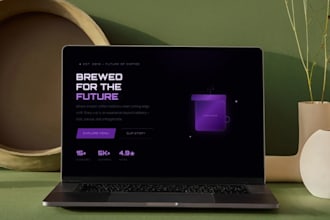 build a modern responsive HTML CSS landing page for you