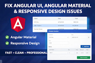 fix and improve your angular UI and responsiveness