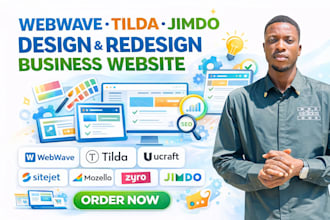 design redesign webwave tilda ucraft sitejet mozello zyro jimdo business website