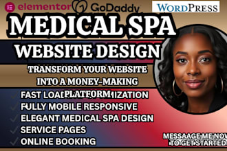 medical spa site design aesthetic clinic beauty clinic site skincare site design